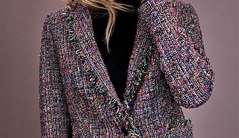 Tweed Blazer Outfit Women Spring Talbots Jacket Chic Looks Fashion s Clothes