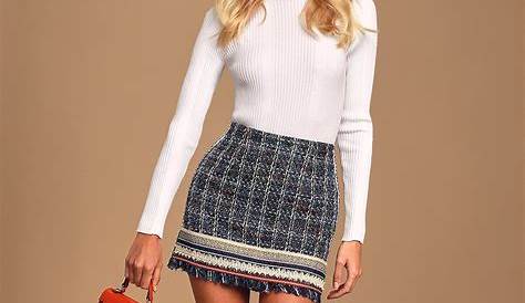 Tweed Skirt Outfit Spring Pencil A Southern Drawl Business s