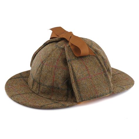tweed hat with ear flaps