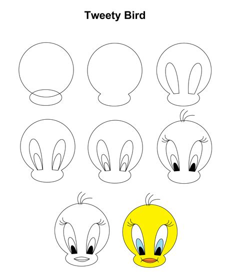 how to draw tweety bird step by step Learn To Draw And Paint