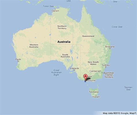 twelve apostles australia map