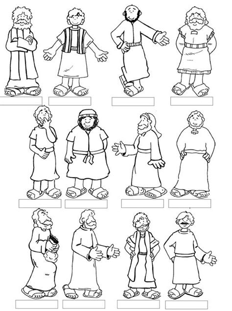 Twelve Disciples Coloring Page
