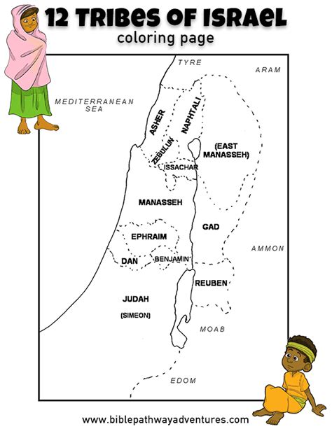 twelve tribes of israel coloring pages