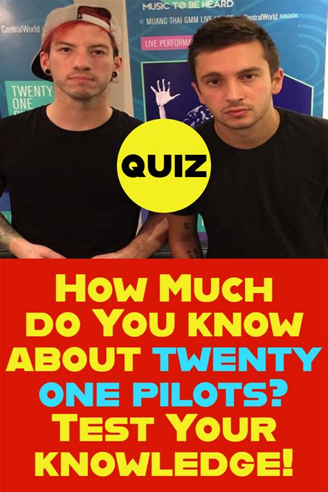 twenty one pilots personality quiz