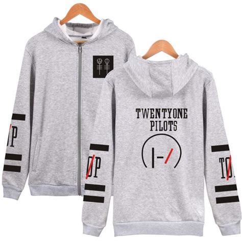 twenty one pilots zip hoodie