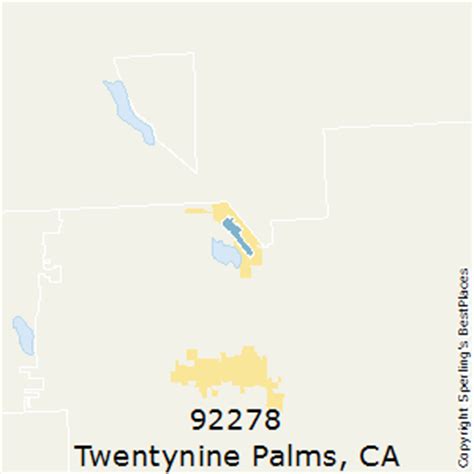 Twentynine Palms Zip Code Map