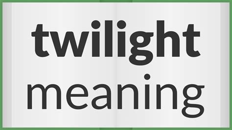 twilight meaning in spanish