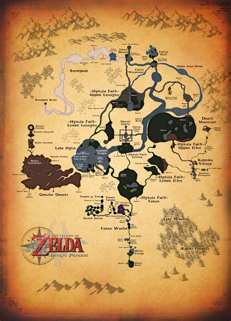 twilight princess overworld map