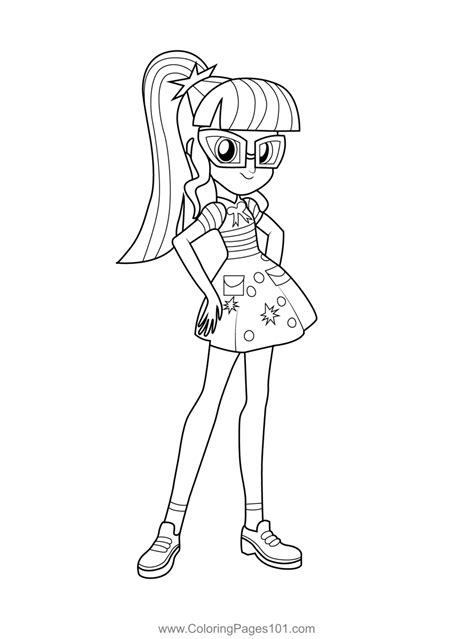 twilight sparkle coloring page human