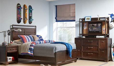 Twin Bedroom Sets For Teen Boys Cottage Colors Black 5 Pc Panel