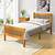 twin solid wood bed frame