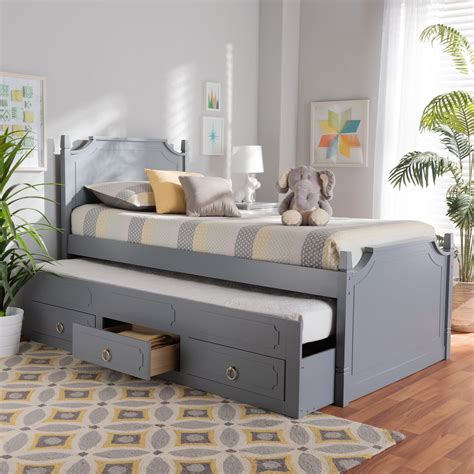 Twin Bed With Pull Out Bed And Storage