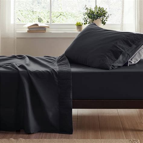 Twin Flat Sheet Black