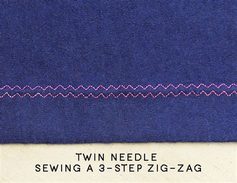 Twin Needle Zig Zag Stitch