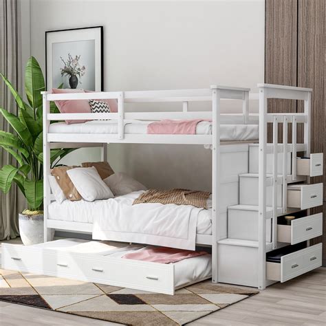home.furnitureanddecorny.com:twin over twin bunk beds with storage drawers