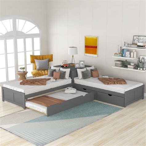 Twin Platform Bed Design