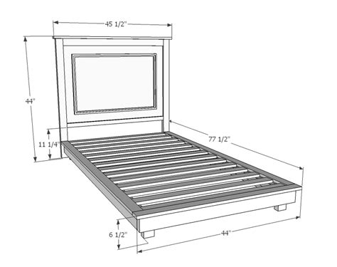 Twin Platform Bed Dimensions