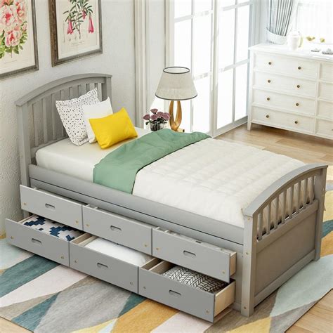twin size bed frame height