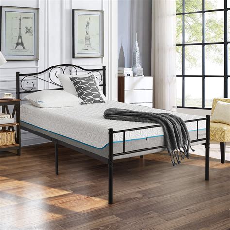 twin size bed frame with headboard