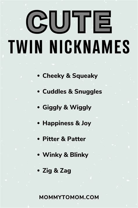 Twins Nickname