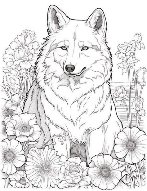Twisted Wolf Coloring Pages