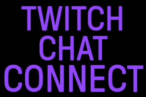 twitch chat connecting to chat
