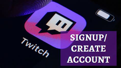 twitch tv sign up