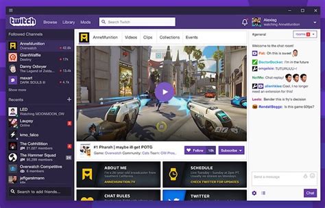 Twitch Website Desktop Version