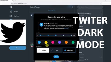Twitter Dark Mode Sunset Not Working