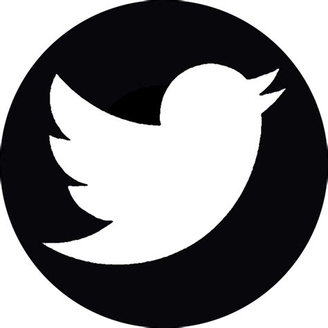 twitter logo transparent png black