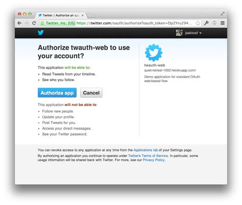 twitter oauth request token example