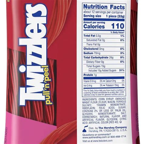 Twizzlers Allergens