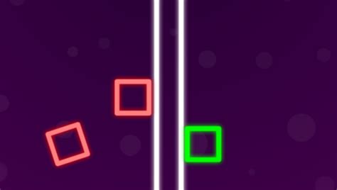 🕹️ Play Two Neon Boxes Game Free Online Neon Obstacle Avoidance Video Game for Kids & Adults