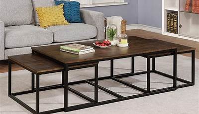 Two Rectangular Coffee Tables Side By Side
