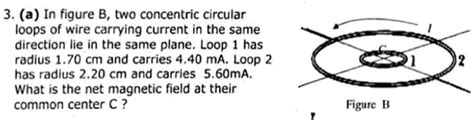 Two Concentric Circular Loops Of Wire Carrying Current In The Same Direction