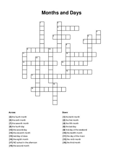 two consecutive days crossword