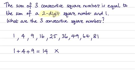 two consecutive square numbers is 144