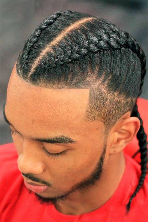 Two Cornrow Braids Men