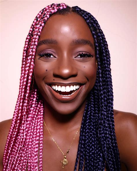 Two tones hair color 2019 box braids for long hairstyles Hair Colors