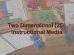 Two Dimensional Instructional Materials Definition