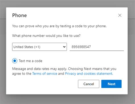 two factor authentication change phone number