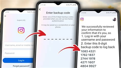 two factor authentication instagram backup code