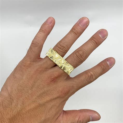 two finger nugget ring