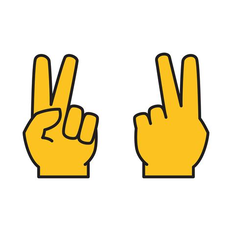 Two Fingers Up Printable