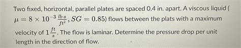 Two Fixed Horizontal Parallel Plates Are Spaced