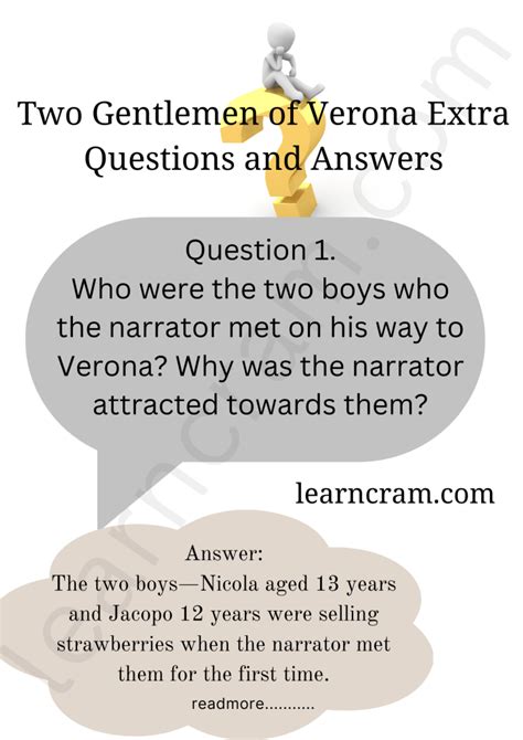 two gentlemen of verona extra questions