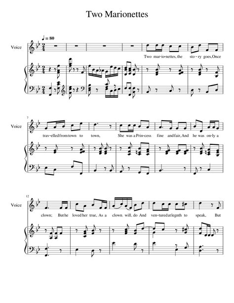 Two Marionettes Lyrics