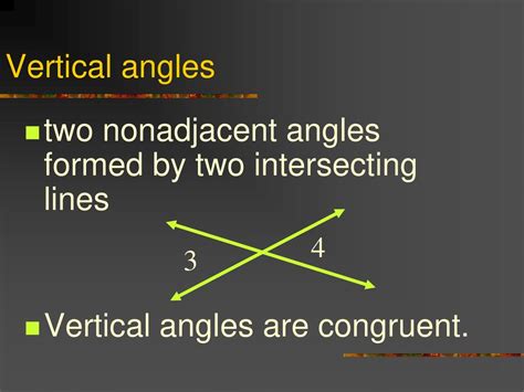two non adjacent angles formed by two intersecting lines are called