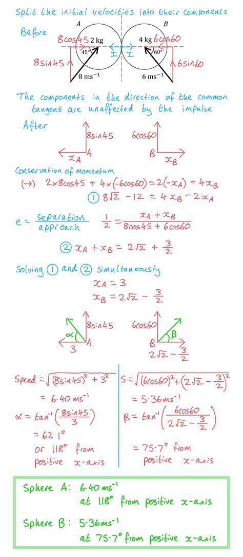 Two Particle Collision Maths Problem Worksheet