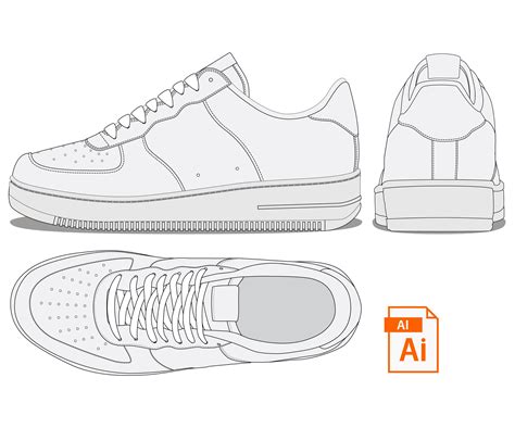 Two Shoes Side View Printable Animated Template